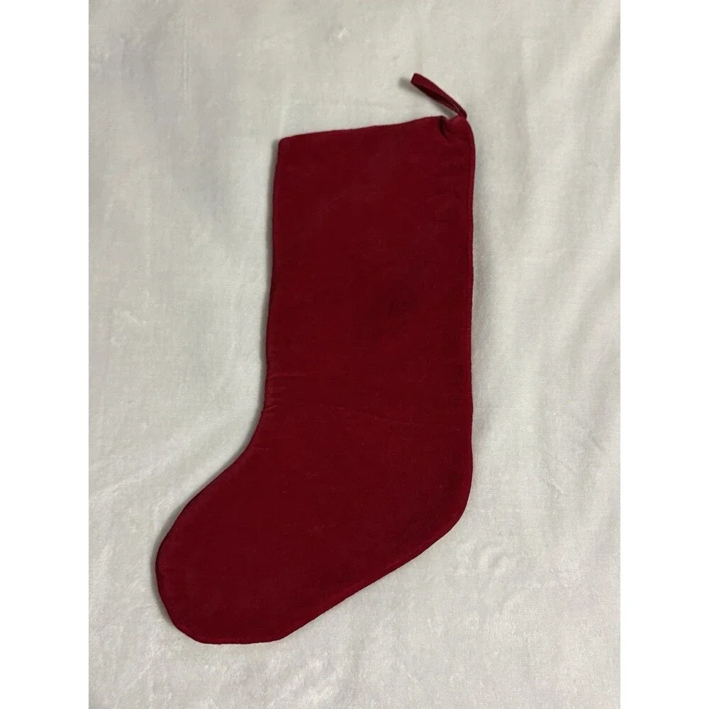 LL BEAN Needlepoint Christmas Stocking Train 100% Wool Front Marcus Holiday